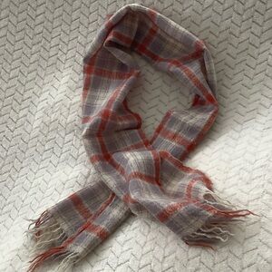 Wool Vintage Plaid Scarf